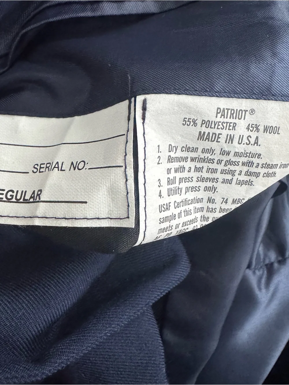 Weintraub US Air Force USAF Service Dress Uniform Jacket Military Blazer 46R